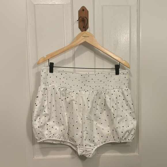 Anthropologie Maeve Black And White Polka Dot Bloomer Shorts Size Large - Picture 4 of 5